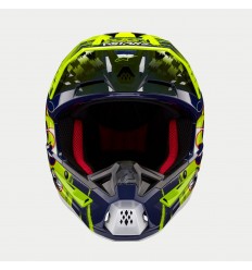 Casco Alpinestars S-M5 Rash Azul Marino Amarillo Fluor Brillo |8307023-7455|