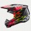 Casco Alpinestars S-M5 Rash Gris Oscuro Rojo Brillo |8307023-9033|