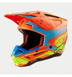 Casco Alpinestars S-M5 Action 2 Naranja Fluor Amarillo Cian Fluor Brillo |830602