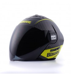 Casco Blauer Real Grafica B Negro Mate Titanio Amarillo |CBREALB12|