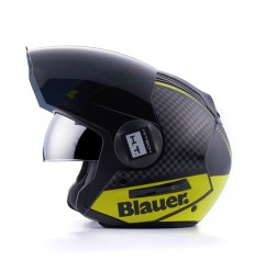 Casco Blauer Real Grafica B Negro Mate Titanio Amarillo |CBREALB12|