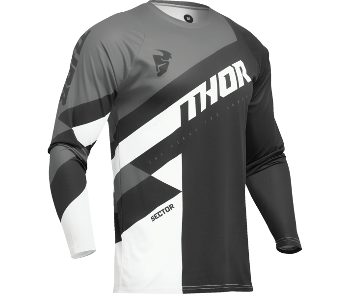 Camiseta Thor Sector Checker Negro Gris |29107580|