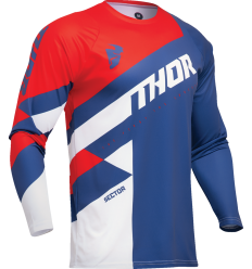 Camiseta Thor Sector Checker Azul Marino Rojo |29107603|