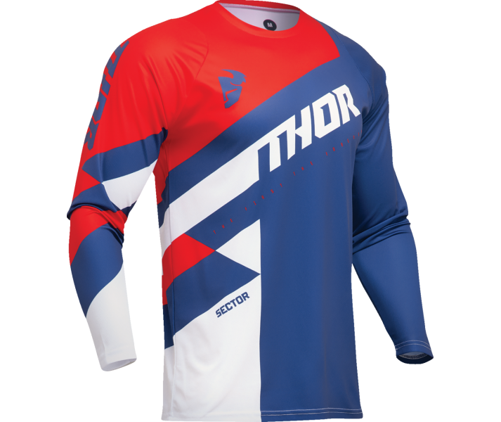 Camiseta Thor Sector Checker Azul Marino Rojo |29107603|