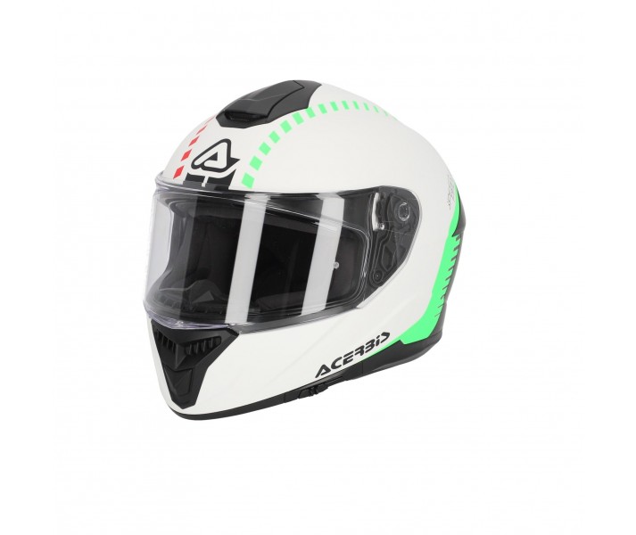 Casco Acerbis Krapon Blanco Negro |0024663.400|