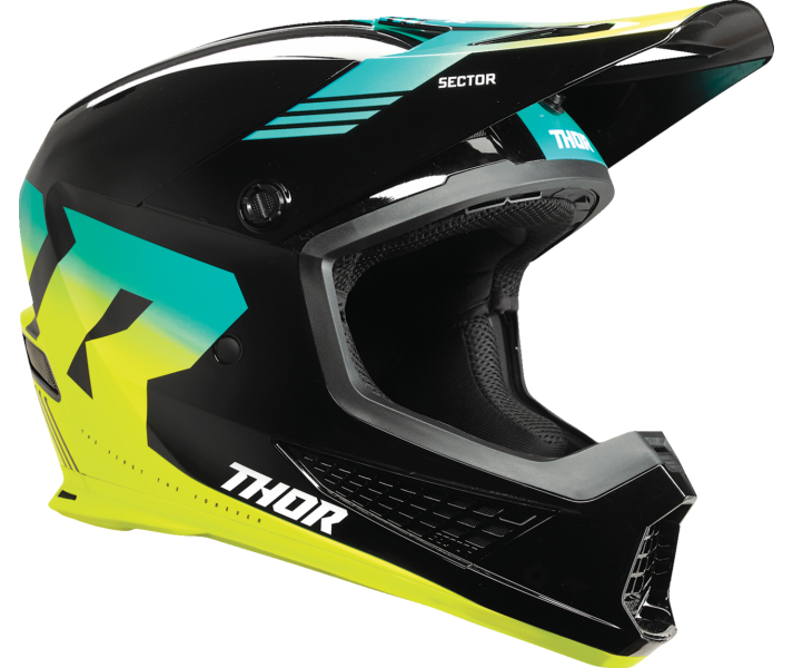 Casco Thor Sector 2 Carve Negro Amarillo |01108097|