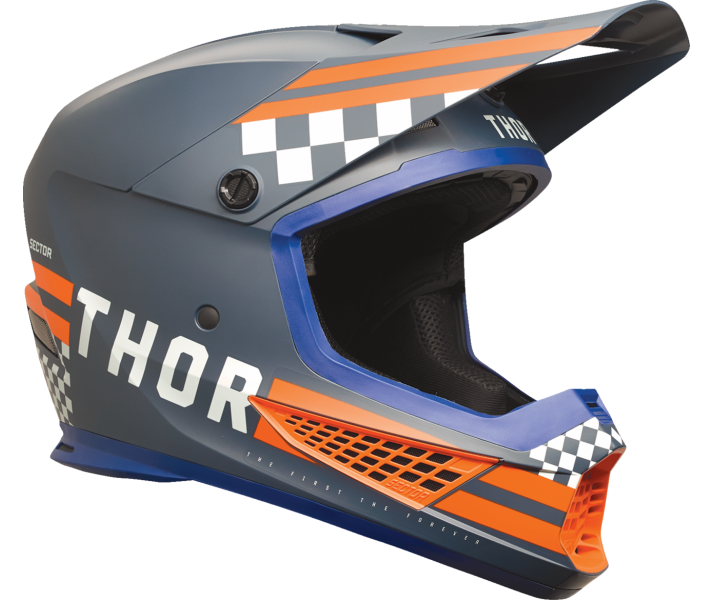 Casco Thor Sector 2 Combat Gris Naranja |01108137|