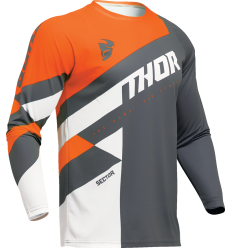 Camiseta Thor Sector Checker Gris Naranja |29107587|