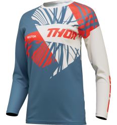 Camiseta Thor Mujer Sector Split Azul Blanco |29110294|