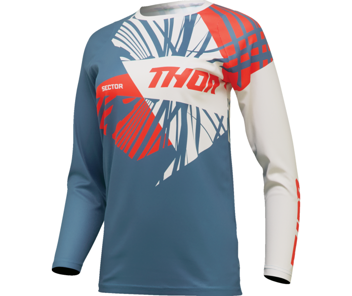 Camiseta Thor Mujer Sector Split Azul Blanco |29110294|