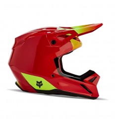 Casco Fox Infantil V1 Ballast Rojo Fluor |31401-110|