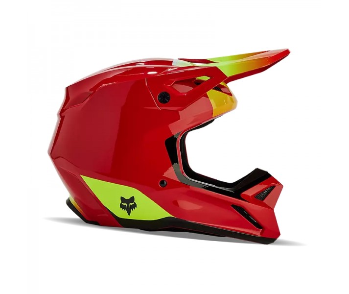 Casco Fox Infantil V1 Ballast Rojo Fluor |31401-110|