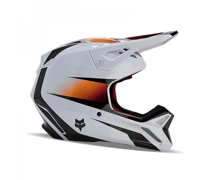 Casco Fox Infantil V1 Flora Blanco Negro |31402-058|