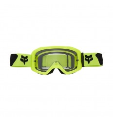 Máscara Fox Main Core Amarillo Fluor Lente Transparente |31345-130|