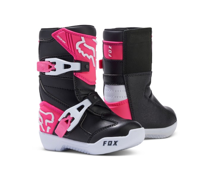 Botas Fox Infantil Comp Negro Rosa 30472 285