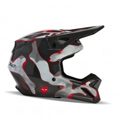 Casco Fox V1 Atlas Gris Rojo |31376-037|