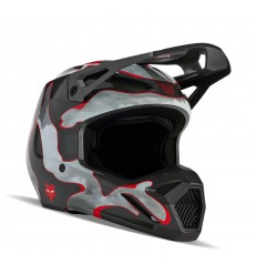 Casco Fox V1 Atlas Gris Rojo |31376-037|