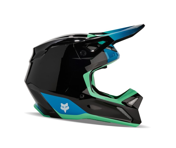 Casco Fox V1 Ballast Negro Azul |31373-013|