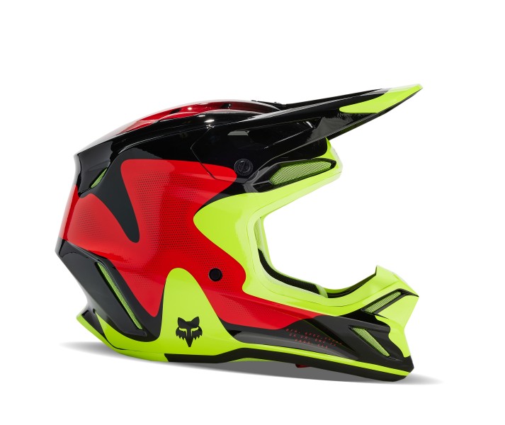 Casco Fox V3 Revise Rojo Amarillo |31366-080|