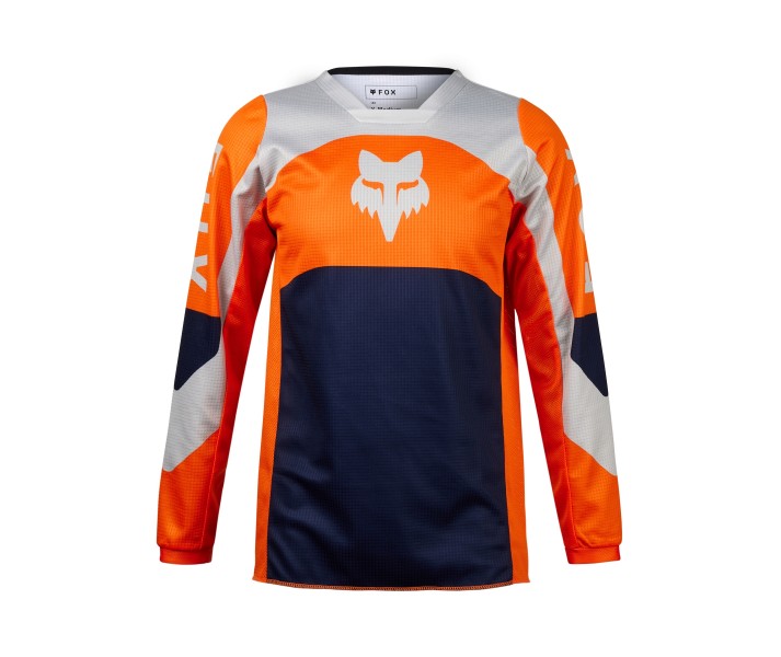 Camiseta Fox Infantil 180 Nitro Naranja Fluor |31425-824|
