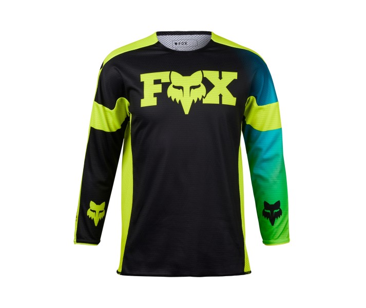 Camiseta Fox Infantil 360 Streak Negro Amarillo |31424-019|