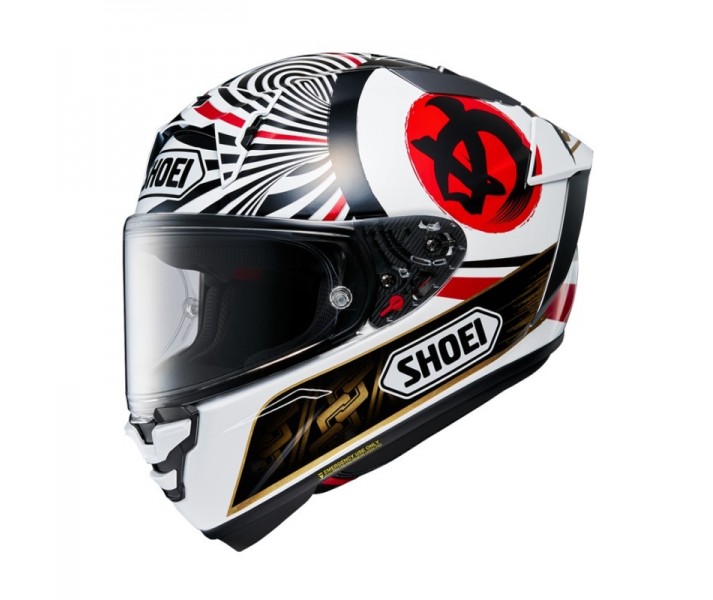 Casco Shoei X-Spr Pro Marquez Motegui 4 Blanco Negro |CSXSP14610|