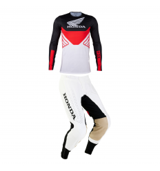 Traje Fox Flexair Honda Negro Blanco