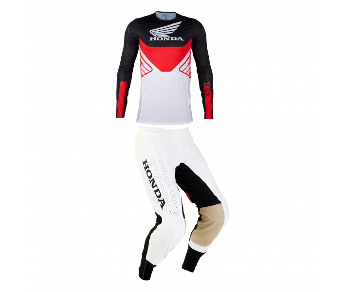 Traje Fox Flexair Honda Negro Blanco