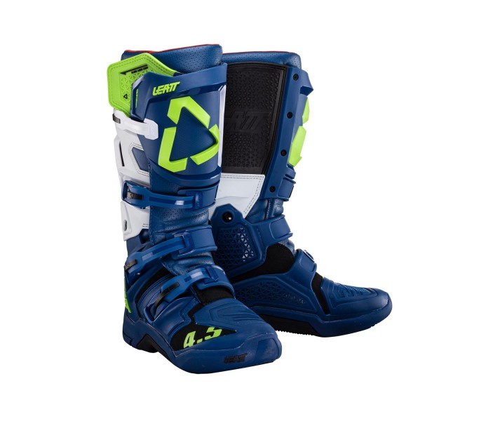 Botas de motocross con certificación CE de protección para moto azul 41