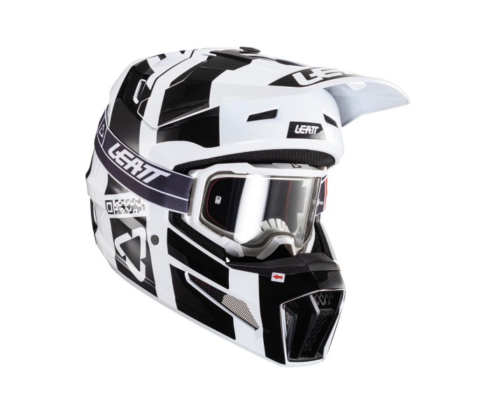 Casco Leatt Kit Moto 3.5 Negro Blanco |LB102406038|