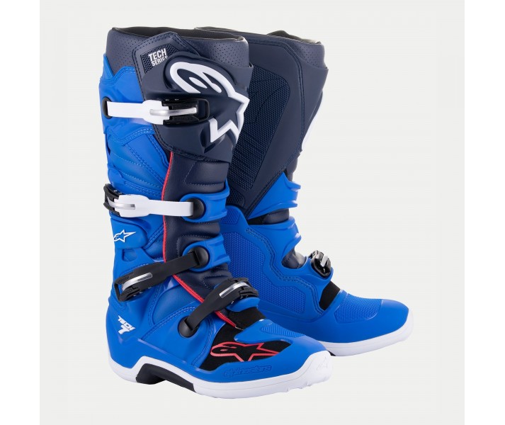 Botas Alpinestras Tech 7 Azul Rojo Brillo |2012014-7058|