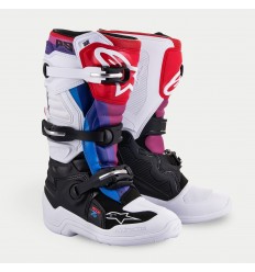 Botas Alpinestars Infantil Tech 7 S Arco Iris Blanco Negro |2015017-289|