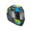 Casco Integral Unik Infantil Space Azul Negro Amarillo |H0RX025175Y|