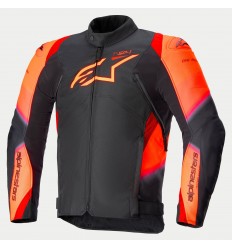 Chaqueta Alpinestars T-SP 1 V2 Waterproof Negro Rojo Fluor |3200224-1030|