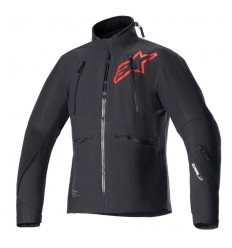 Chaqueta Alpinestars Hyde Xt Drystar Xf Negro Brillo Rojo |3202023-1303|