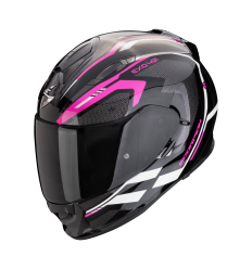 Casco Scorpion Exo-491 Kripta Negro Rosa Blanco |48-450-334|