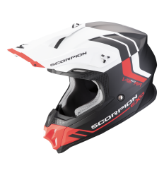 Casco Scorpion Vx-16 Evo Air Fusion Negro Mate Rojo |146-430-24|