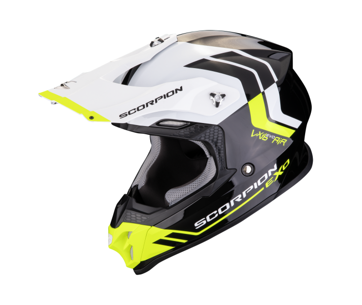 Casco Scorpion Vx-16 Evo Air Fusion Negro Amarillo Neon |146-430-141|