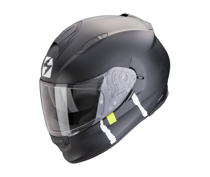 Casco Scorpion Exo-491 Code Negro Mate Plata |48-451-159|