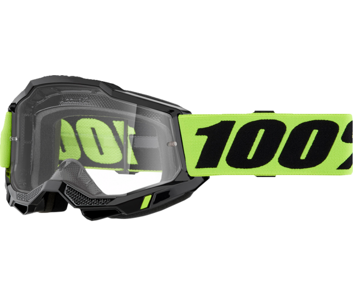 Máscara 100% Accuri 2 Neon Amarillo Fluor Transparente |26013463|
