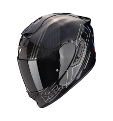 Casco Scorpion Exo-1400 Evo II Carbon Air Reika Negro Plata Azul |140-432-322|