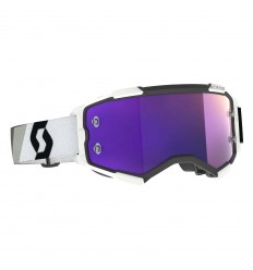 Máscara Scott Fury Premium Negro Blanco Purple Chrome Wks |2728287702281|
