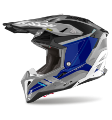 Casco Airoh Aviator 3 Saber Azul Brillo |AV3SA18|