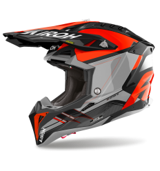 Casco Airoh Aviator 3 Saber Naranja Brillo |AV3SA32|