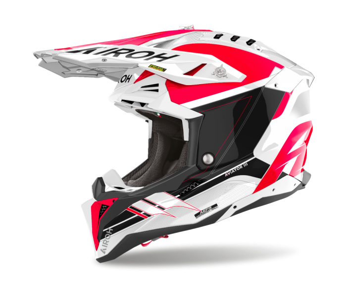 Casco Airoh Aviator 3 Saber Rojo Brillo |AV3SA55|