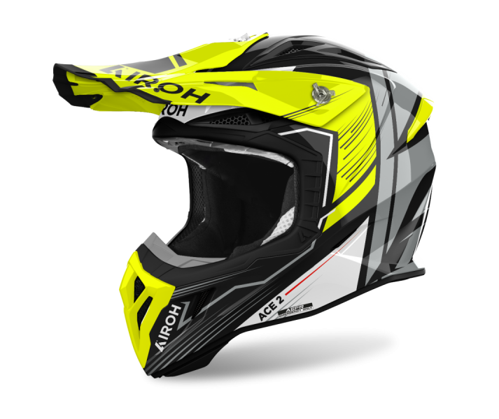 Casco Airoh Aviator Ace 2 Engine Amarillo Brillo |AV22E31|