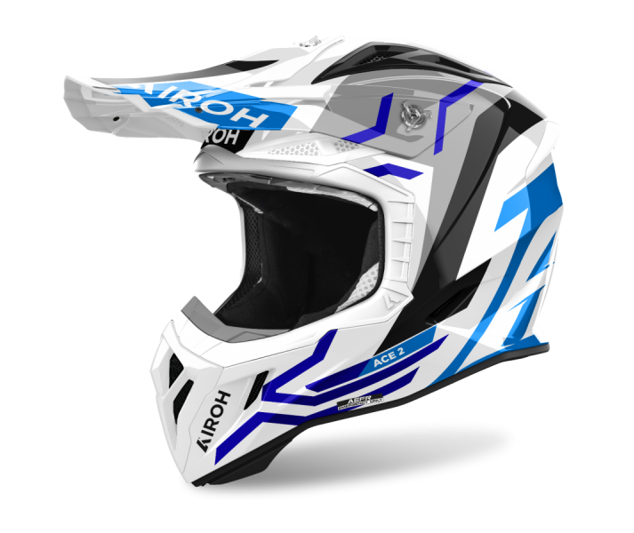 Casco Airoh Aviator Ace 2 Ground Azul Brillo |AV22G18|