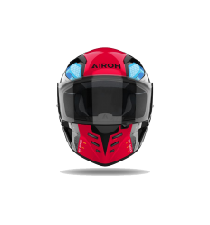 Casco Airoh Connor Bot Rojo Gris Brillo |CNB17|