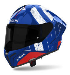 Casco Airoh Matryx Scope Azul Rojo Brillo |MXS55|