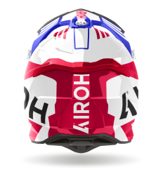 Casco Airoh Strycker Brave Azul Rojo Brillo |STB55|